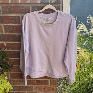 Athleta Ladies XL Light Lilac Crewneck Soft Sweatshirt Top
